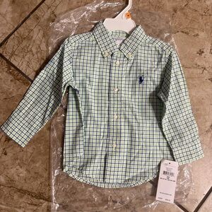 Ralph Lauren Kids 12M Plaid Shirt